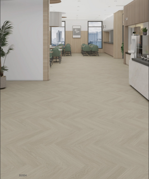 luxury vinyl tile herringbone